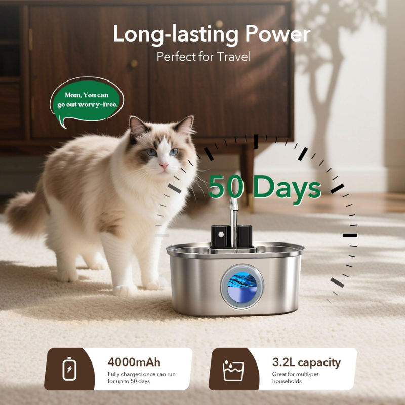 HydroPurr 3.0™ - Wireless Pet Fountain Filtration System