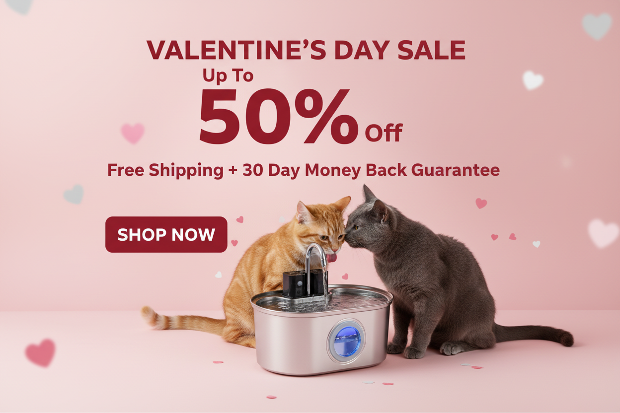 Valentine's Day Sale Banner with HydroPurr 3.0